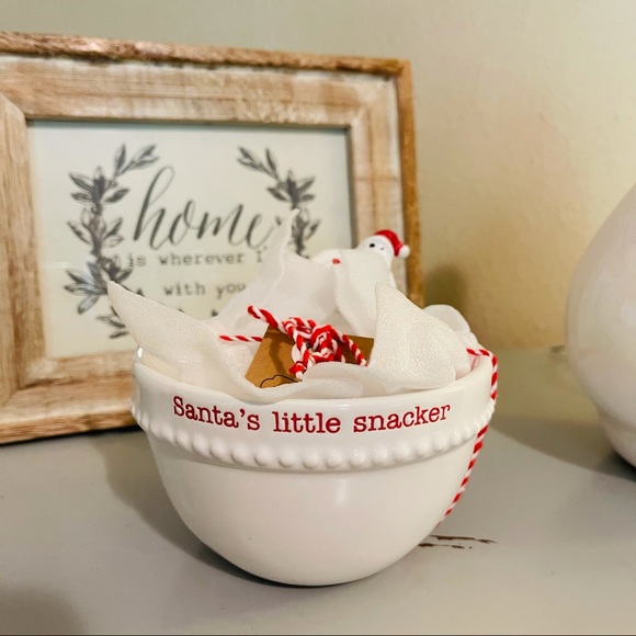 Mud Pie Holiday Nwt Mudpie Santa Themed Bowl Set Poshmark
